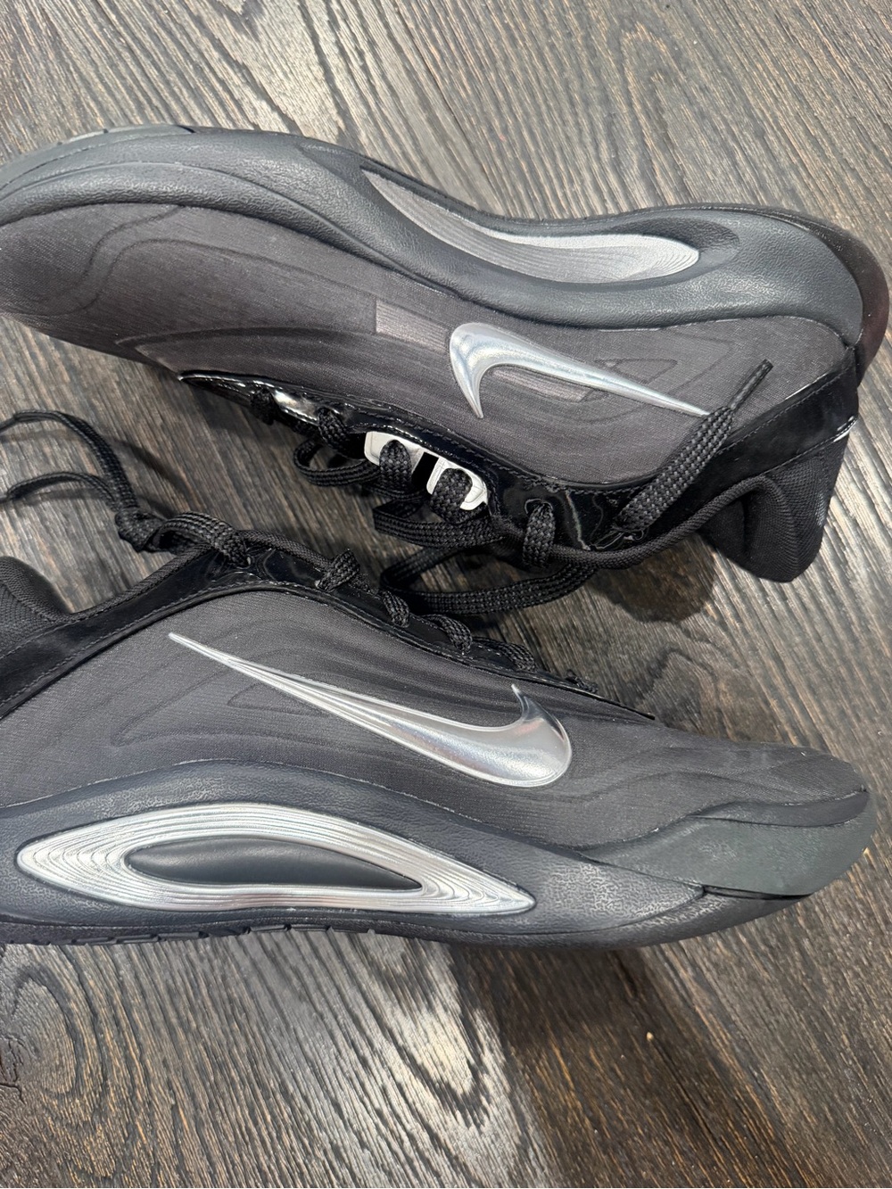 Size 8.5W- Nike A'One A'ja Wilson Basketball Black Smoke Grey